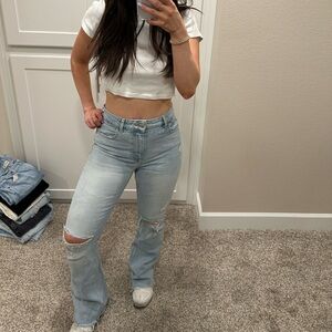 Zara Light Blue Bootcut Jeans - size 6